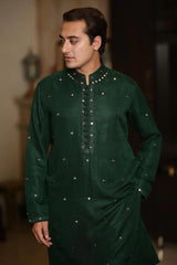 Bottle Green Kurta Pajama - Walk Out