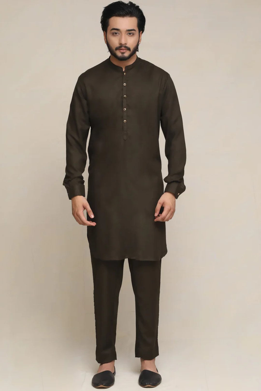 Olive Kurta Pajama - Walk Out