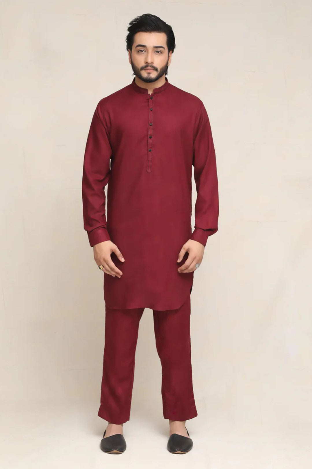 Mehroon Kurta Pajama - Walk Out