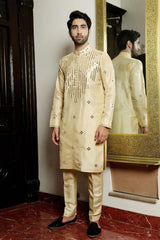 Light Gold Kurta Pajama - Walk Out