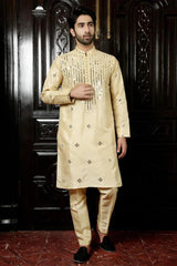 Light Gold Kurta Pajama - Walk Out