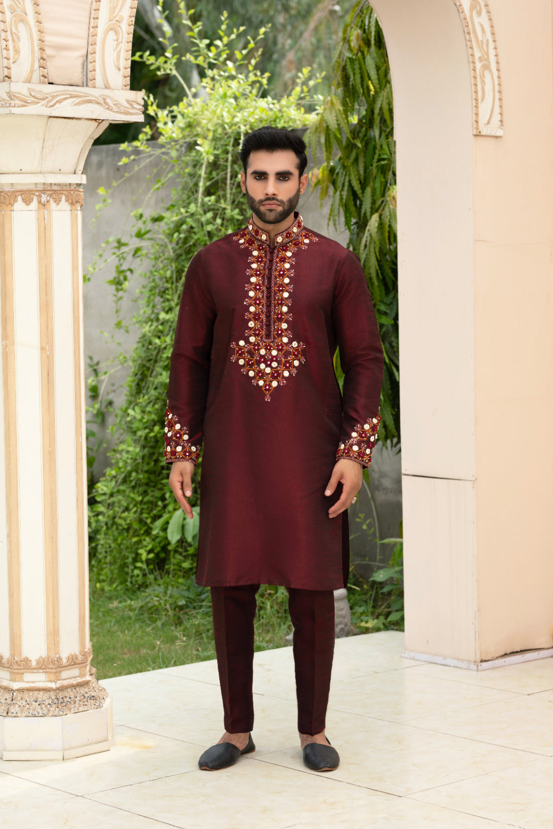 Dark Maroon Kurta Pajam