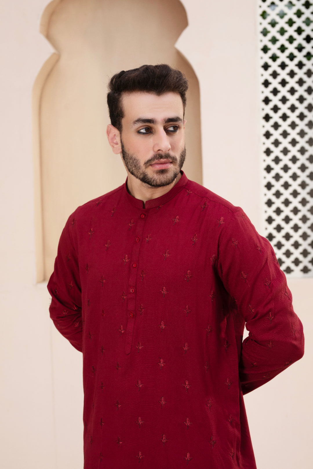 Red Kurta Pajam