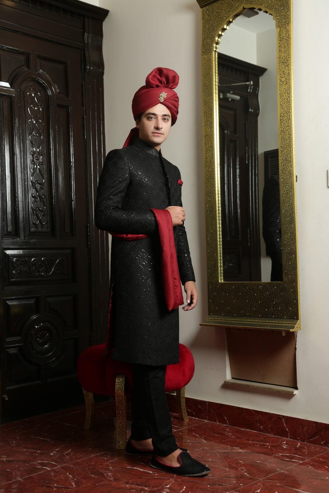 Black Sherwani - Walk Out