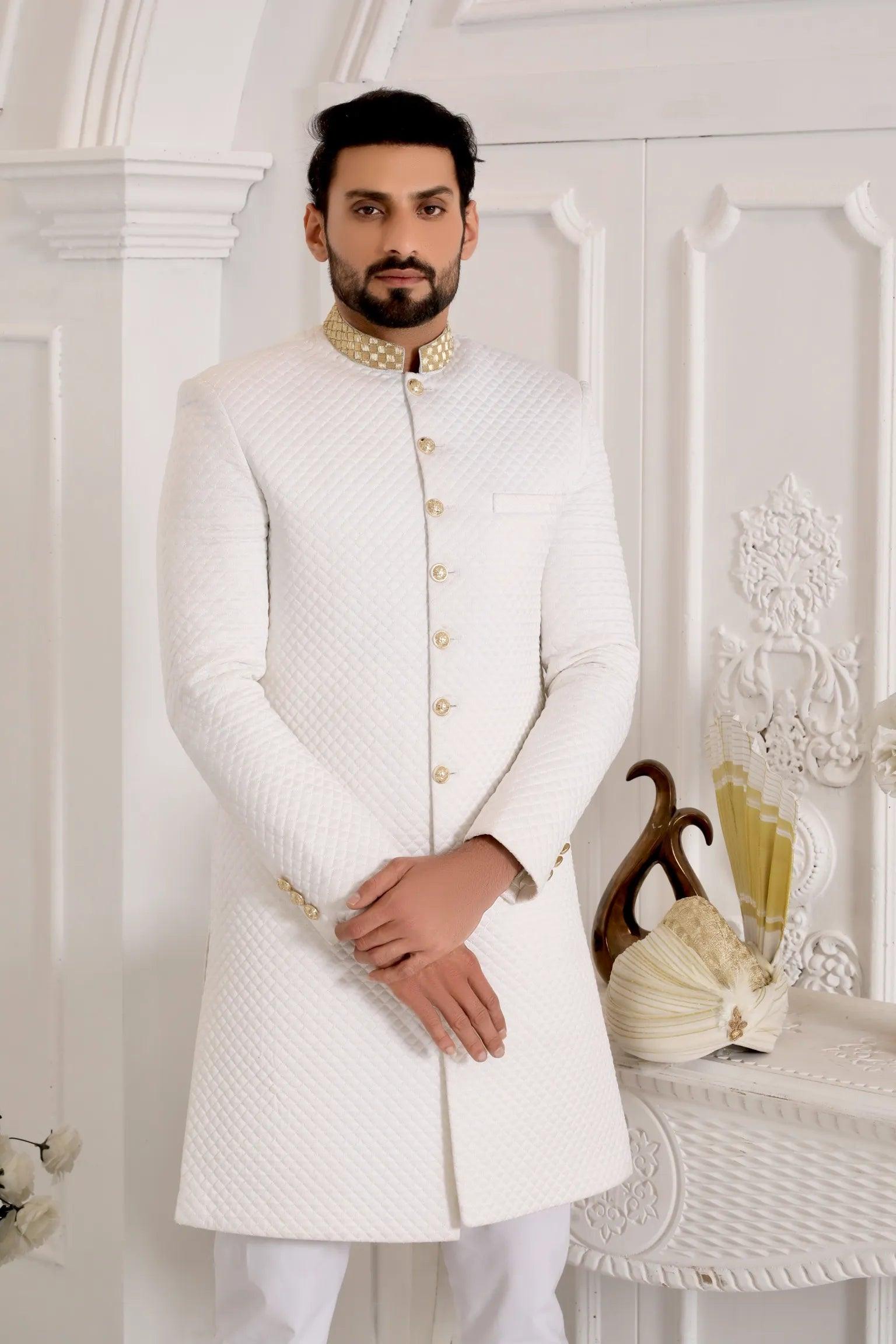 Off white sherwani - Walk Out