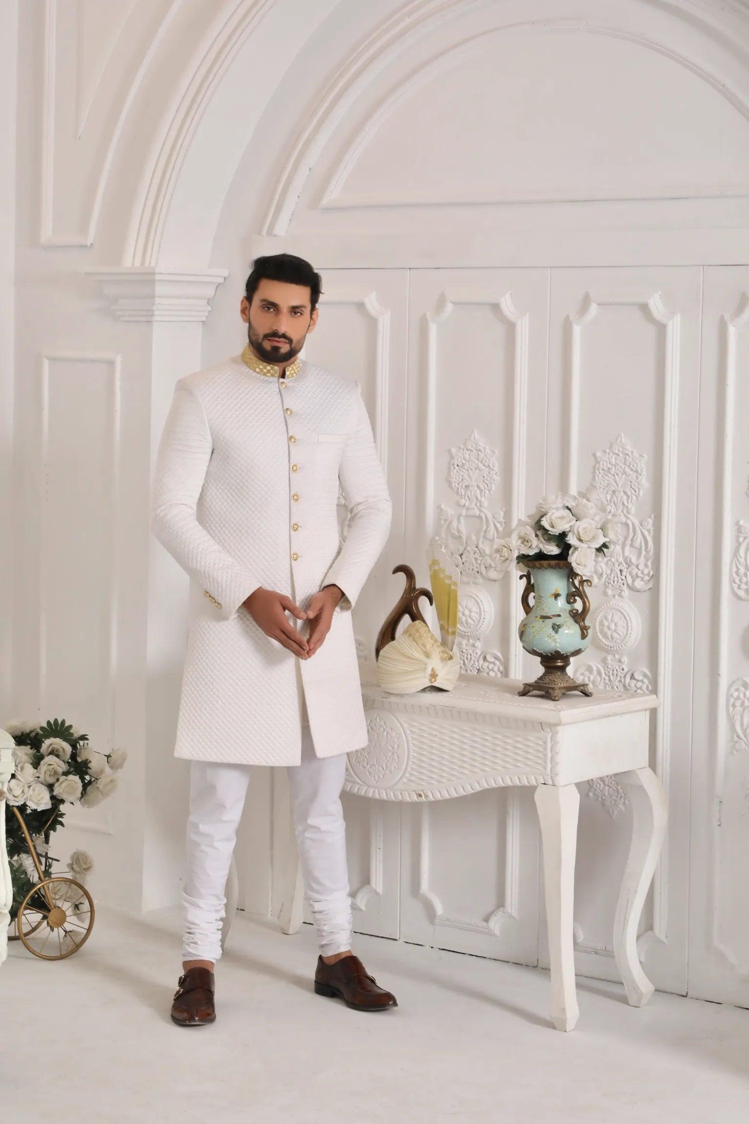 Off white sherwani - Walk Out