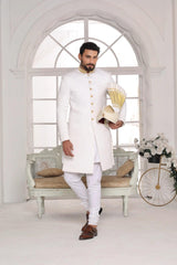 Off white sherwani - Walk Out