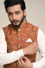 Mehroon Waistcoat - Walk Out