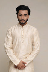 Creem Color Kurta Pajam - Walk Out